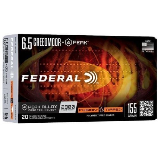 FEDERAL FUSION PEAK 6.5CM 155GR TIPPED 20RD 10BX/CS