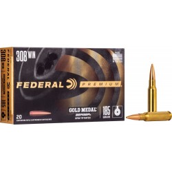FEDERAL AMMO GOLD MEDAL .308 WIN. 185GR. BERGER JUGGERNAUT OTM