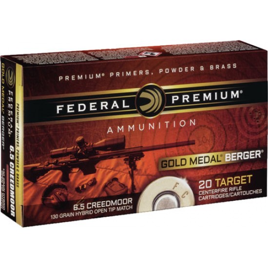 FEDERAL AMMO AE 6.5 CREEDMOOR 130GR. BERGER VLD 20-PK