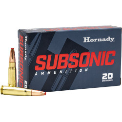 HORNADY SUBSONIC 7.62X39 20RD 255GR SUB-X