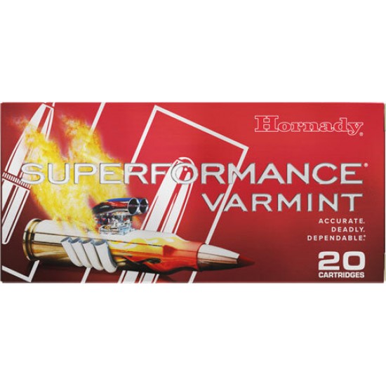 HORNADY SPF VARMINT 223 WSSM 55GR V-MAX 20RD