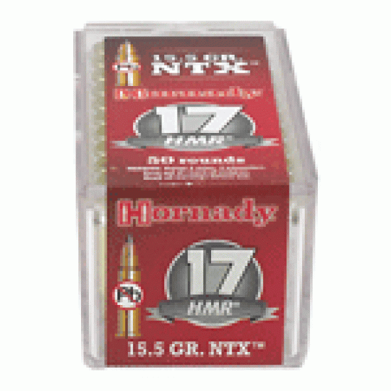 HORNADY AMMO .17HMR 15.5GR. NTX 50-PACK