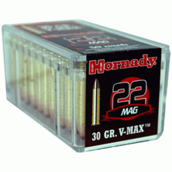 HORNADY AMMO .22WMR 30GR. V-MAX 50-PACK