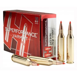 HORNADY AMMO SPF VARMINT .243 WINCHESTER .75GR. V-MAX 20-PK