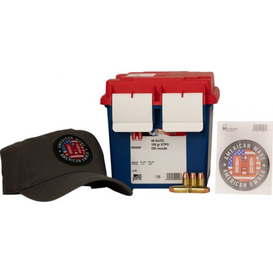 HORNADY AMERICAN GUNNER 45 ACP 185GR XTP 250RD 2BX/CS