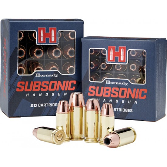 HORNADY AMMO .40SMITH & WESSON 180GR. . JHP/XTP SUBSONIC 20-PACK
