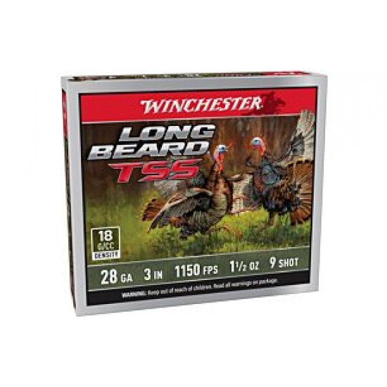 WINCHESTER LONG BEARD TSS 28GA 3" 1-1/2OZ #9 5RD 10BX/CS