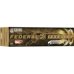 FEDERAL AMMO HAMMER DOWN .44 MAGNUM . 270GR. SP 20-PACK FEDERAL AMMO HAMMER DOWN .44 MAGNUM . 270GR. SP 20-PACK