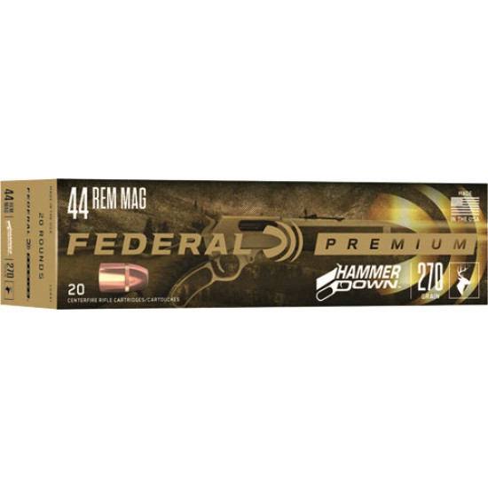 FEDERAL AMMO HAMMER DOWN .44 MAGNUM . 270GR. SP 20-PACK