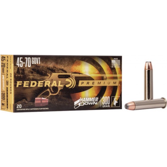 FEDERAL AMMO HAMMER DOWN .45-70 300GR. SP 20-PACK