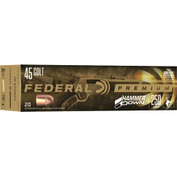 FEDERAL AMMO HAMMER DOWN .45 COLT 250GR. SP 20-PACK FEDERAL AMMO HAMMER DOWN .45 COLT 250GR. SP 20-PACK