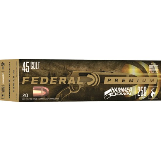 FEDERAL AMMO HAMMER DOWN .45 COLT 250GR. SP 20-PACK