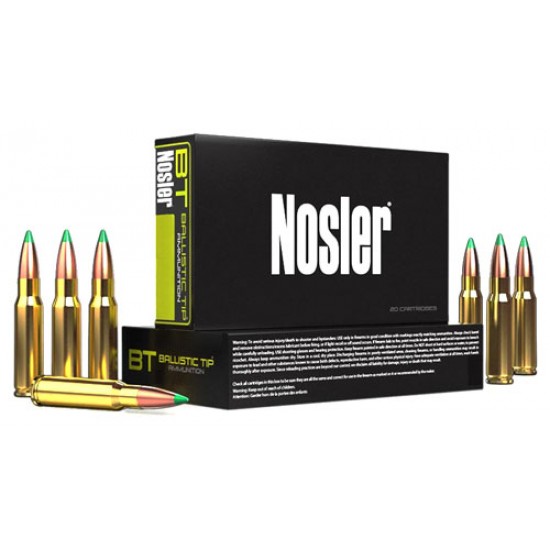 NOSLER AMMO BT 30-30 WINCHESTER 150GR RN BALLISTIC TIP 20CT