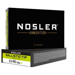 NOSLER AMMO BT 6.5 PRC 140GR. BALLISTIC TIP 20-PACK