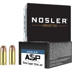 NOSLER 9MM 124GR ASP JHP 20RD
