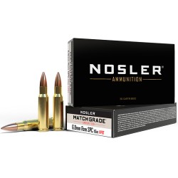 NOSLER AMMO MATCH GRADE 6.8SPC 115GR CUSTOM COMP HPBT 20PK