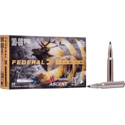 FEDERAL AMMO .30-06 175GR TERMINAL ASCENT 20-PK