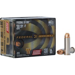 FEDERAL AMMO PREMIUM .38 SPL.+P 130GR. HYDRA-SHOK JHP 20-PACK