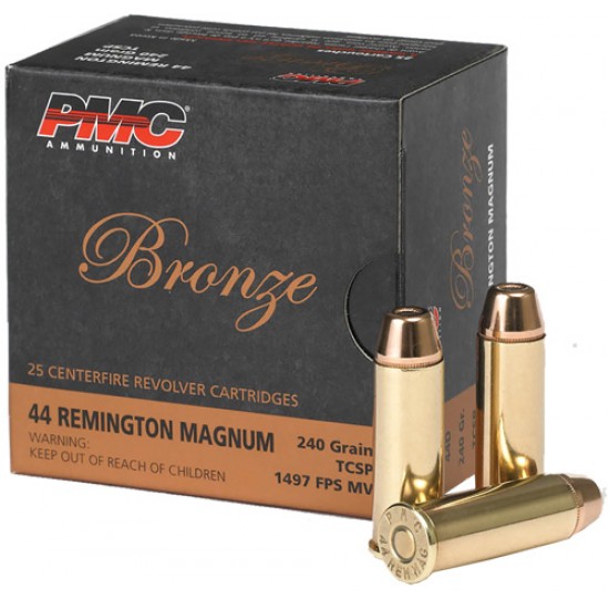 PMC AMMO .44 REM MAGNUM 240GR. TCSP 25-PACK