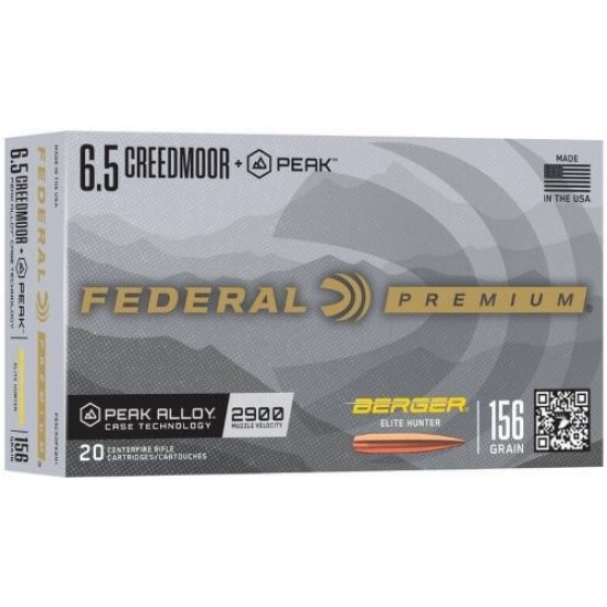 FEDERAL PEAK 6.5 CM 155GR BERGER ELITE 20RD 10BX/CS