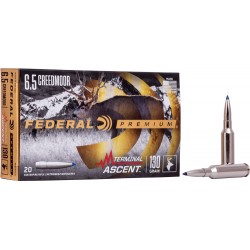 FEDERAL AMMO 6.5CM 130GR. TERMINAL ASCENT 20-PACK