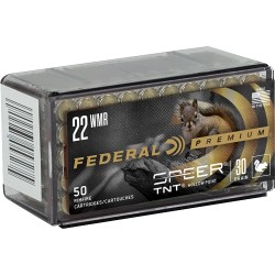 FEDERAL AMMO .22WMR 2200FPS.30GR SPEER TNT 50PK