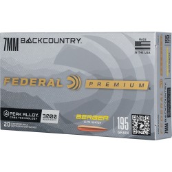 FEDERAL 7MM BC 195GR BERGER ELITE HUNTER 20RD 10BX/CS