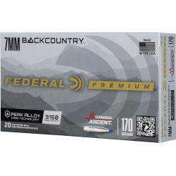 FEDERAL 7MM BC 170GR TERMINAL ASCENT 20RD 10BX/CS
