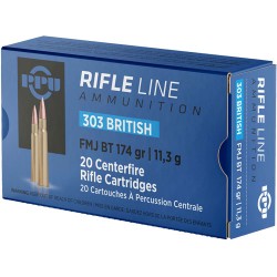 PPU AMMO .303 BRITISH 174GR. FMJ 20RD BOX