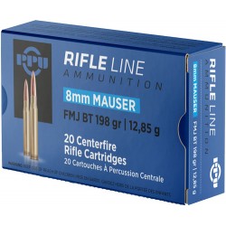 PPU AMMO 8MM MAUSER 198GR. SP 20RD BOX