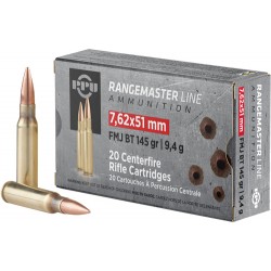 PPU AMMO 7.62X51MM 145GR. FMJ-BT 20-PACK