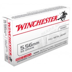 WINCHESTER USA 5.56 55GR. FMJ 20RD 50BX/CS WINCHESTER USA 5.56 55GR. FMJ 20RD 50BX/CS