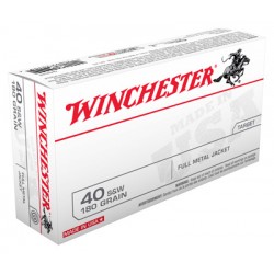 WINCHESTER AMMO USA .40SW 180GR. FMJ TRUNCATED CONE 50-PACK