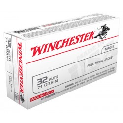 WINCHESTER AMMO USA .32ACP 71GR. FMJ-RN 50-PACK