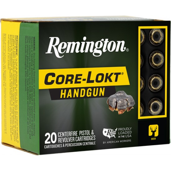 REMINGTON 357 MAG 180GR CORE-LOKT JHP 20RD 10BX/CS