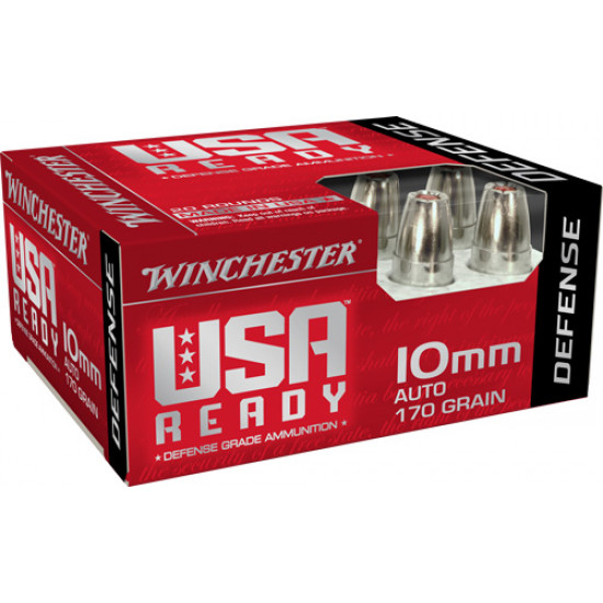 WINCHESTER USA READY 10MM 20RD 170GR HEX VENT HP