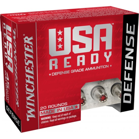 WINCHESTER AMMO USA READY .45ACP 200GR. JHP 20-PACK