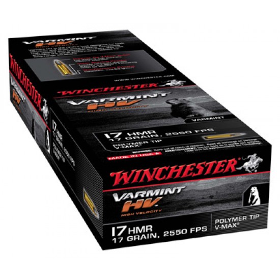 WINCHESTER AMMO SUPREME .17HMR 17GR. V-MAX 50-PACK