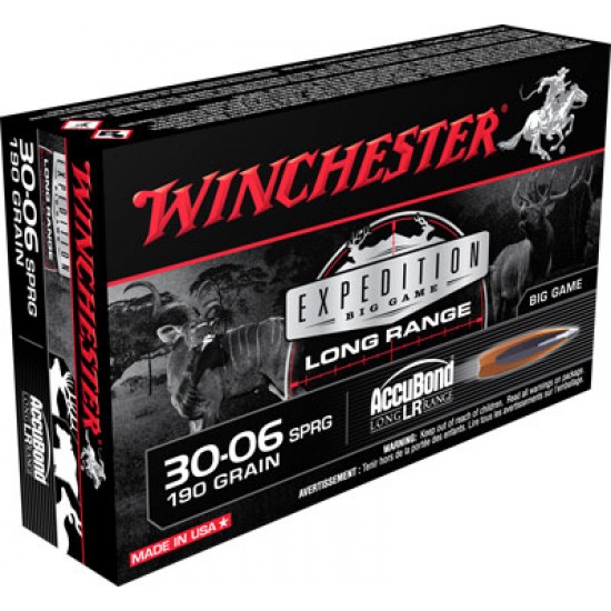 WINCHESTER AMMO SUPREME .30-06 190GR. ACCUBOND LR 20-PACK