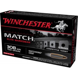 WINCHESTER AMMO MATCH ELITE .308 WIN169GR. MARKSMAN HPBT 20-PK