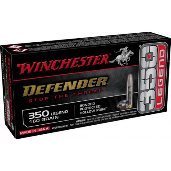 WINCHESTER AMMO DEFENDER .350 LEGEND 160GR. BONDED HP 20-PACK