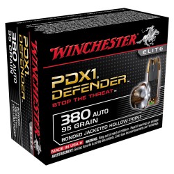 WINCHESTER AMMO SUPREME ELITE .380ACP 95GR. PDX1 DEFENDER 20-PACK