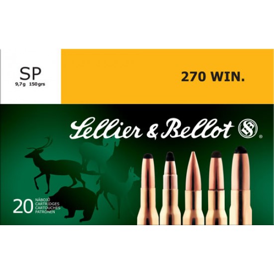 S&B AMMO .270 WINCHESTER 150GR. JSP 20-PACK