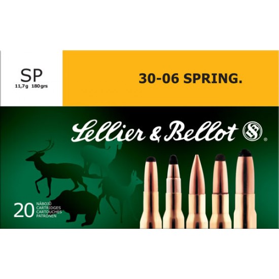 S&B AMMO .30-06 SPRINGFIELD 180GR. JSP 20-PACK