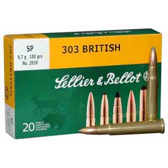 S&B AMMO .303 BRITISH 150GR. JSP 20-PACK