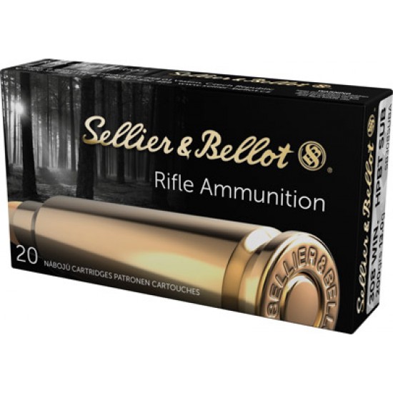 S&B AMMO .308WIN SUBSONIC 200GR. HP-BT 20-PACK