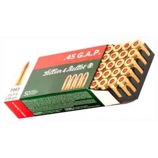 S&B AMMO .45GAP 230GR. FMJ-RN 50-PACK