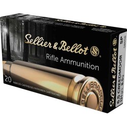 S&B AMMO 6.5 CREEDMOOR 140GR. FMJ 20-PACK
