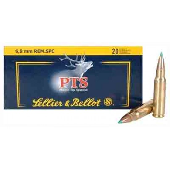 S&B AMMO 6.8MM REM SPC 110GR. PTS 20-PACK