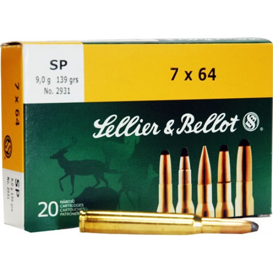 S&B AMMO 7X64MM 139GR. JSP 20-PACK